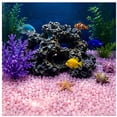 thumbnail image 4 of 1000pc Glow in The Dark Rocks Garden Stones Night Guide Luminous Pebbles Stepping Rocks Outdoor Landscaping Decor Glowing Stones Fish Tank Aquarium Decorations Hot Pink, 4 of 6
