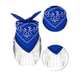 thumbnail image 1 of Biekopu Cowgirl Bandanas Rhinestone Tassel Paisley Cowboy Scarf Wedding Bride Accessories for Women and Men Disco Bachelorette Party, 1 of 6