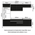 thumbnail image 3 of Cocina Integral Completa Modular Madesa Glamy 270cm BN 13, 3 of 5