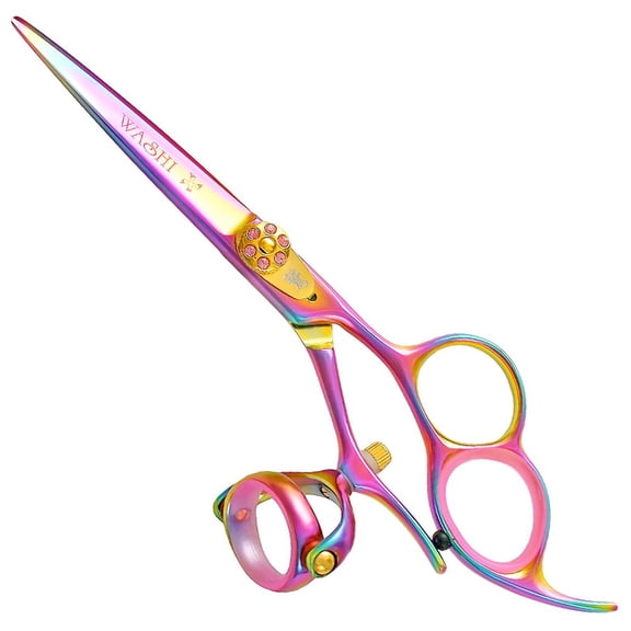 Washi Scissor Professional Golden Rose Double Swivel In Size 5.7
