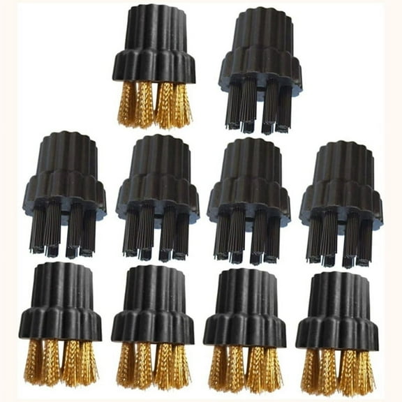 10PCS Steam Mop Brush Heads Brass Replacement Parts Steamer Cleaning Accessories