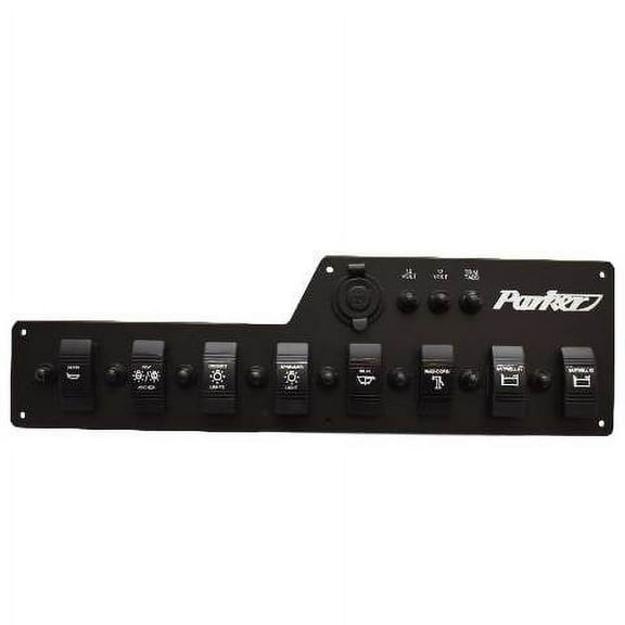 Parker Boat Switch Panel 222-05649-P | 16 3/4 x 4 7/8 Inch Black