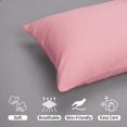 thumbnail image 2 of Kelnaro 2 Pieces Brushed Microfiber Toddler Pillowcases with Envelope Closure, 14x20 Inches, Pink, 2 of 6