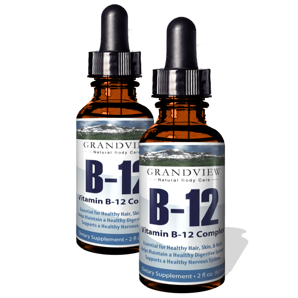 Vitamin B12 Complex Liquid Drops 2 Pack Best Way To Instantly Boost