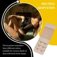 thumbnail image 2 of Extension Strap Bra Extender Breathable Buckle Back Band 3 2 Hooks Intimate Women Stretchy Adjustable Replacement 3 Rows Underwear deep flesh, 2 of 6
