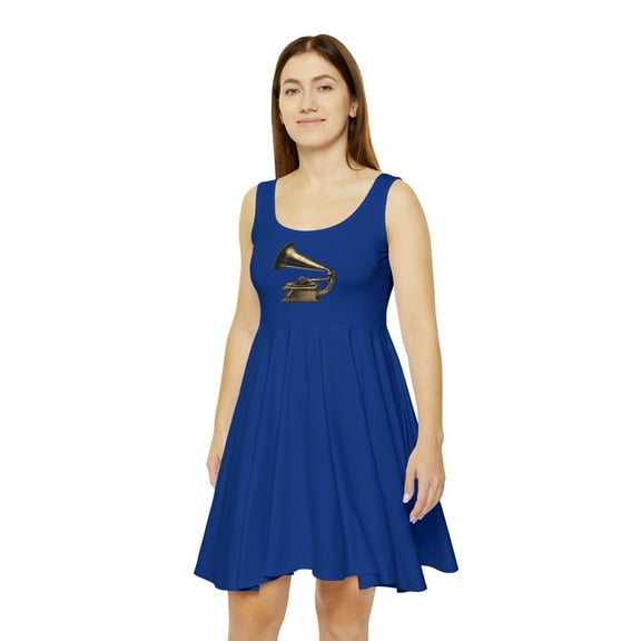 Women's Blue Skater Dress