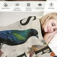 thumbnail image 3 of WERPE  Birds Blanket Funny Throw Soft Cozy Fuzzy Blankets for Gift Picnic Decor for Kids Girls Boys for Room Couch House Travel Full Size ''for Kids/Children White, 3 of 6