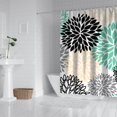 thumbnail image 3 of Waterproof Boho Style Vintage Shower Curtain 72x84 Inch Boho Style Polyester Unique Shower Curtain for Bathroom Hotel Home Decor with 12 Plastic Hooks, 3 of 5
