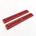 thumbnail image 4 of 2x Chrome Metal Limited Edition Logo Emblem Auto Badge 3D Premium Car Rear Trunk Sticker Side Fender Decal (Red&Black), 4 of 8