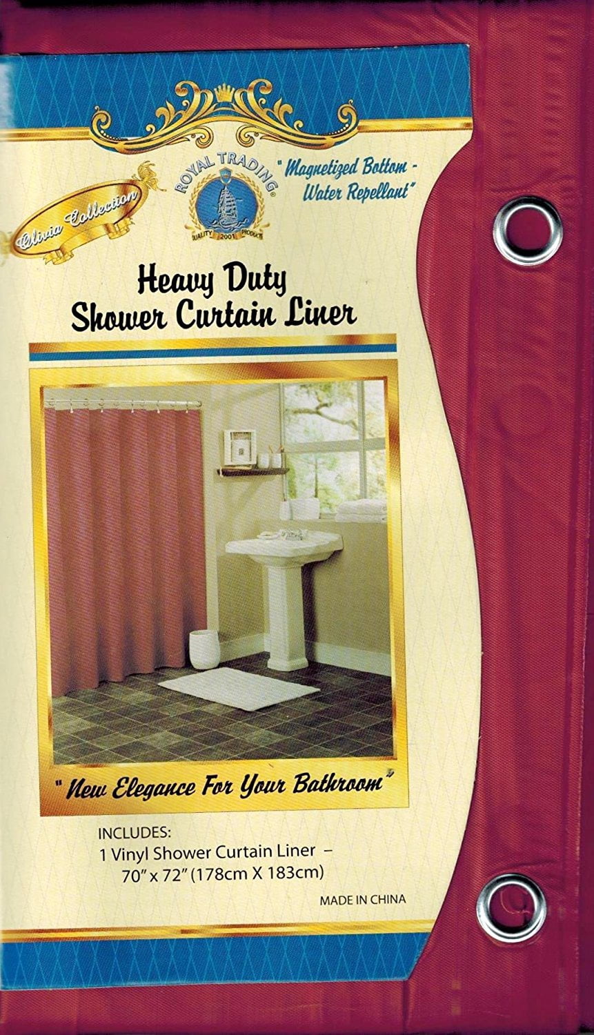 1PC SOLID BATHROOM REPELLENT VINYL PLASTIC SHOWER CURTAIN LINER WITH