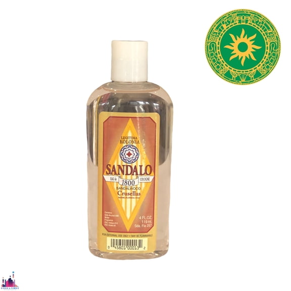 Crusellas Legitima Kolonia 1800 Sandalwood (Sandalo) Cologne Pump Spray 4 Fl. Oz.