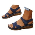 thumbnail image 3 of WILLBEST Sandalias De Playa Para Mujer, Sandalias De Cuero De Moda De Verano Para Mujer, Zapatos Transpirables, Cómodos Y Ligeros, 3 of 8