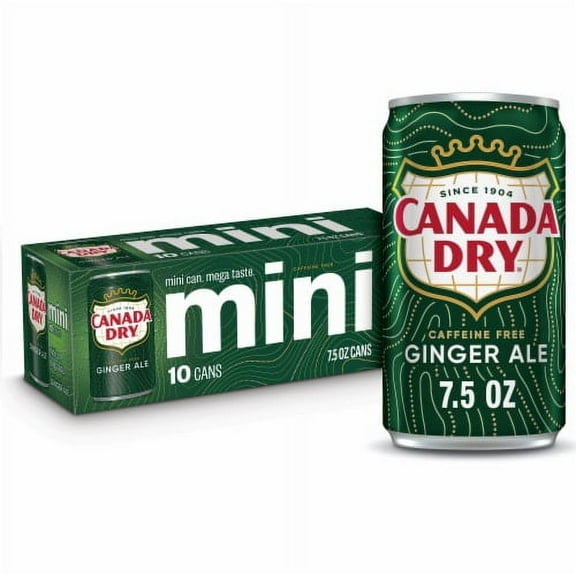 2X-Canada Dry Ginger Ale Soda Mini Cans - 7.5 fl oz - 10 pk