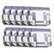 thumbnail image 5 of 10 pinzas para fijar perneras de pantalón, portátiles, multiusos, premium. Morado transparente, 5 of 8