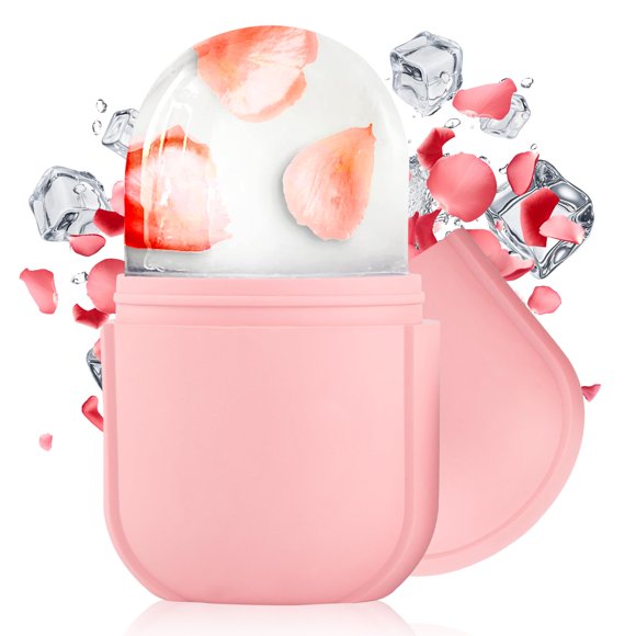 Milano Home Ice Face Roller Masajeador para cara, ojos y cuello - Molde de silicona reutilizable para cubitos de hielo para el cuidado natural de la piel De-Puff Eye Bags Reduce el dolor de migraña |