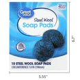 thumbnail image 5 of (3 Pack)  Steel Wool Soap Pads, 10 Count, 5 of 6