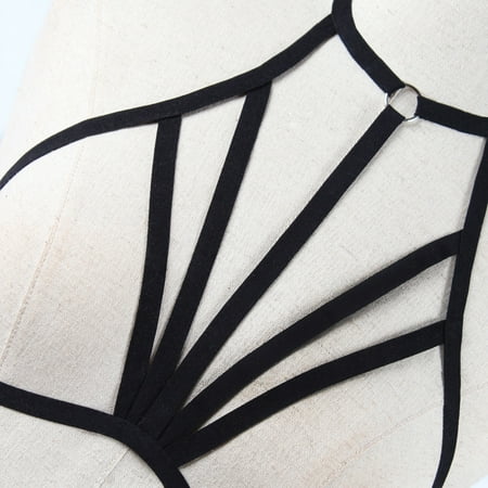 Upioiwer Cute Lingerie Sets For Women Lencería Elastic Sexy Out Bra Strappy Hollow Cage Bandage Girl Bra Women Bridal Lingerie Black Lingerie Lingerie Plus Size Lingerie For Women Lenceria Fishnet