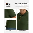 thumbnail image 6 of Iceglad Men's Polo Shirts Short Sleeve Casual Slim Fit Shirts, 6 of 10