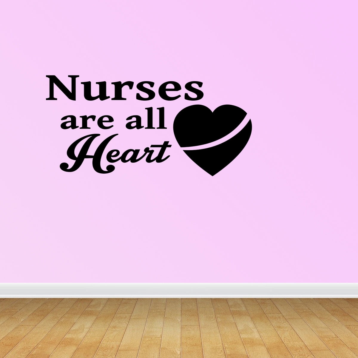 Nursing Is a Work of Heart Decal Nurses Medical Wall Sticker Quote Nurse Appreciation Gift Vinyl Lettering Decor