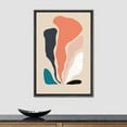 thumbnail image 5 of PixonSign Framed Canvas Print Wall Art Retro Vintage Multicolor Pastel Polygon Collage Abstract Shapes Illustrations Modern Art Decorative Minimal for Living Room, Bedroom, Office - 24"x36" Black, 5 of 5