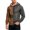 Gray, variant on Men's Halloween Hoodie Funny Patchwork Stitch Print Drawstring Hooded Loose Trendy Sweatshirts Horror Printed Soft Comfy Hoodies with Front Pockets Gray M