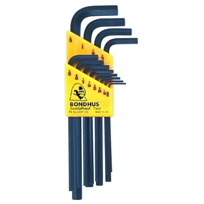 

Hex L-Wrench Key Set 13 per holder Hex Tip Inch | Bundle of 5 Sets