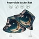 thumbnail image 2 of Fotbe Artistic Starry Sky Moon Book Sombrero Tipo Pescador con Estampado – Sombrero de Sol de Algodón de Moda para Playa, Golf, Pesca, 2 of 6