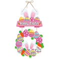 thumbnail image 1 of Letreros de Pascua felices para colgar en la pared, decoraciones para interiores y exteriores, vacaciones de primavera, 1 of 5
