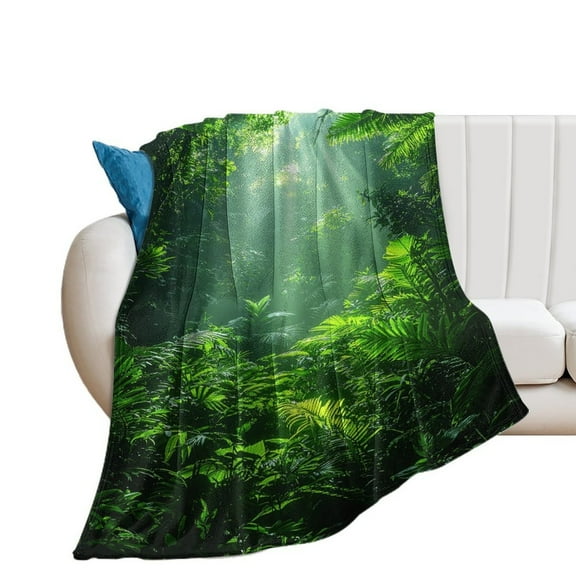 Forest Throws Blankets for Sofa Bed Winter Plush Warm Blanket Holiday Gifts