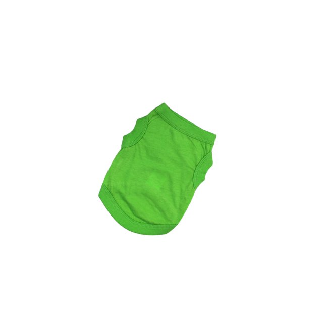 sweethay Puppy Clothes Cotton Pets Supplies Breathable Dogs T-Shirts Spring and Summer Simple Style Dog Vest Puppies Sweatshirt Pet Shirt Dark Green XS Verde claro SG