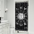 thumbnail image 2 of Gothic Shower Curtain - Dark Celestial Moon & Star Print, Mystical Cosmic Theme Bath Decor, Waterproof Polyester, 36"Wx72"L, Goth Aesthetic Gift, 2 of 5
