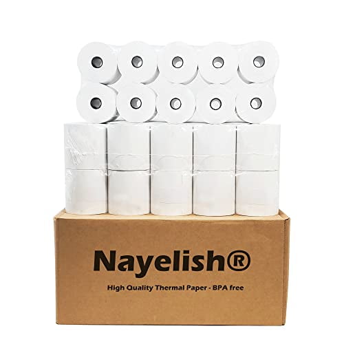 (50) 2 1/4" X 165' Thermal Paper for Sharp XEA507 XEA407 XEA207 ERA247 347 Sharp XE-A207, XE-A407 and XE-A507 Cash Register Paper Rolls, Thermal, 2 1/4" (58mm) X 165 Ft. Case of 50 Rolls