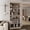 Beige, variant on Solid Wood Bookcase - Stackable Modular 6 Tier Bookshelf - 71.5" Tall x 32" Wide - Teal Blue Book Shelf w/ Adjustable Shelves, Open Display Book Case for Living Room, Office, 100% Eco-Friendly Wood