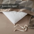 thumbnail image 2 of 9 PCS King Jacquard Oversized Duvet Style Comforter Set Taupe, 2 of 10