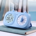 thumbnail image 4 of Visual Timer Clock, Time Management Tool, Cycle Timing, Silent, Rechargeable, 60 Blue, 4 of 8