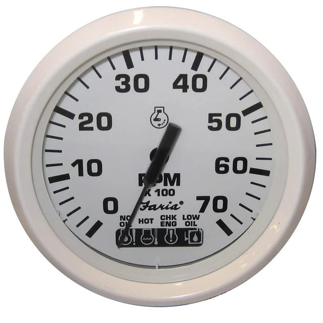Tacómetro Faria Beede 13547541 Vestido blanco 4 — 7000 RPM