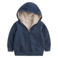thumbnail image 2 of Ticikt Kids Sherpa Lined Hoodie Jacket, Full‑Zip Thick Warm Winter Coat for Boys Girls 2‑14Y, 2 of 5