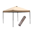 thumbnail image 1 of Abba Patio 10 x 10 ft Outdoor Pop Up Portable Shade Instant Folding Canopy with Roller Bag, Tan, 1 of 4