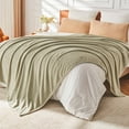 thumbnail image 5 of EMME Fluffy Soft Blanket Throw Size - 50"*60" Green Soft Fluffy Warm Throw Blankets for Couch, Sofa, Chair, Bed, Camping, Picnic, Travel Lightweight Bed Blanket, 5 of 6