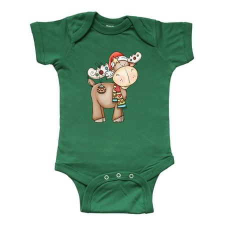 

Inktastic Christmas Molly Moose Gift Baby Boy or Baby Girl Bodysuit