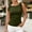 Army Green, variant on Women's Casual Sleeveless Strap Ruffle Top Solid Color Summer Blouse