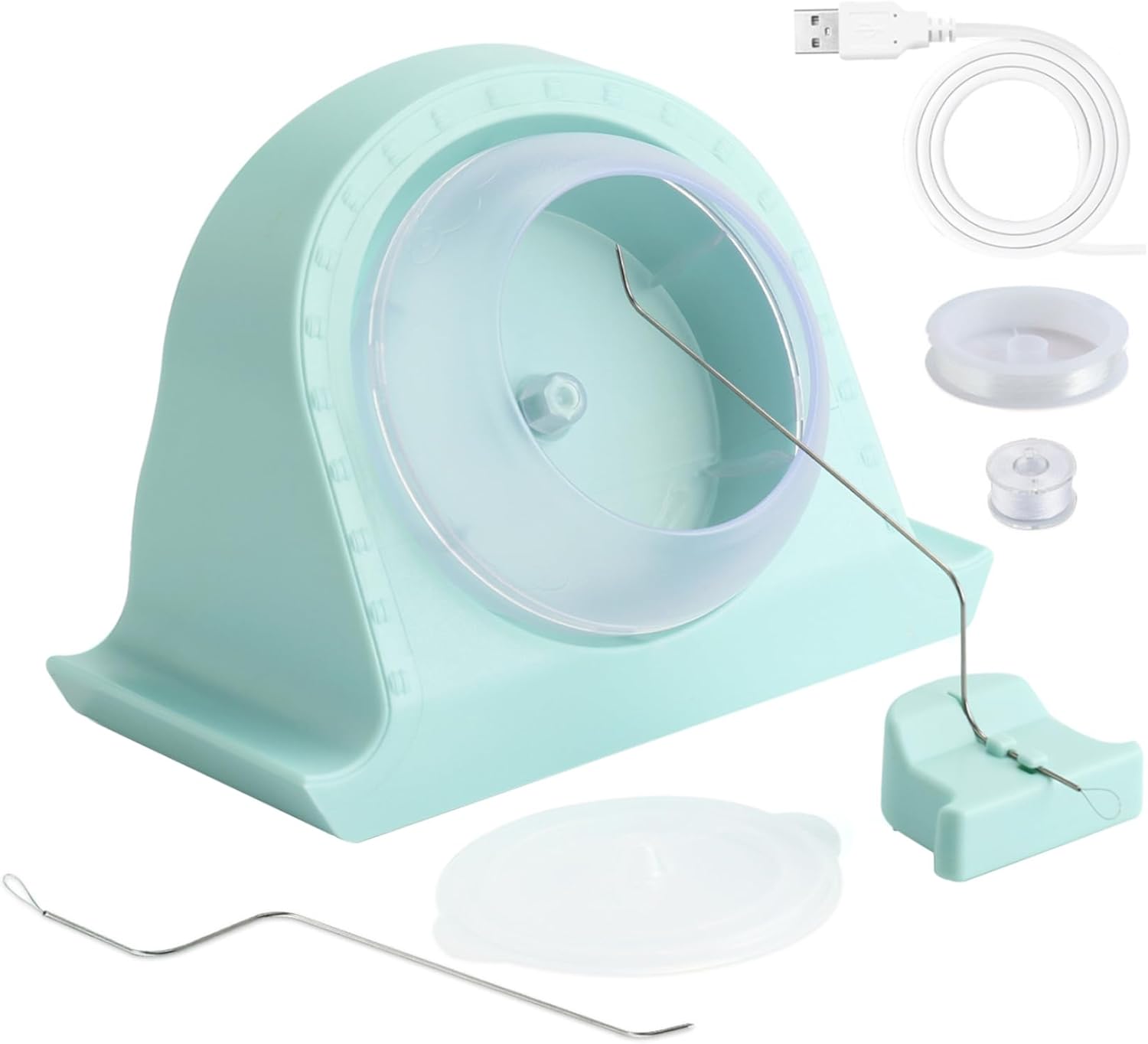 Electric Bead Spinner for Jewelry Making, Clay Bead Spinner with Needle and Accessories, Automatic Fast Hands-Free Bead Maker for Bracelets, Necklaces, Waist Chains, Christmas Birthday Gift for Girls