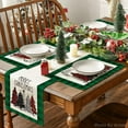 thumbnail image 5 of mubwai Waterclor Green Buffalo Plaid Christmas Trees Placemats Set of 4, 12x18 Inch Winter Table Mats for Outdoor Home Party Kitchen Dining Decor, 5 of 6