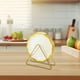 thumbnail image 1 of Juego de platos de cena con estante, plato para servir, utensilios de cocina, platos de residuos, juego de platos de con soporte para acampar, 6 Beige, 1 of 8