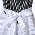 thumbnail image 5 of Richie House Girls White Black Pintuck Dotted Bow Polished Dress 11/12, 5 of 7