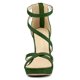 thumbnail image 2 of Sandalias con correa de tobillo y plataforma con cremallera y tacón de aguja Allegra K Verde 41, 2 of 7