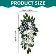 thumbnail image 2 of Artificial flowers,Artificial Spring Wreaths 24" Checked Bow Wreaths For Front Door Putside Spring Wreath For Indoor Home Wall Window Decor, 2 of 6