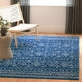 thumbnail image 4 of SAFAVIEH Tulum Merletta Oriental Area Rug, Navy/Ivory, 6'7" x 6'7" Square, 4 of 9