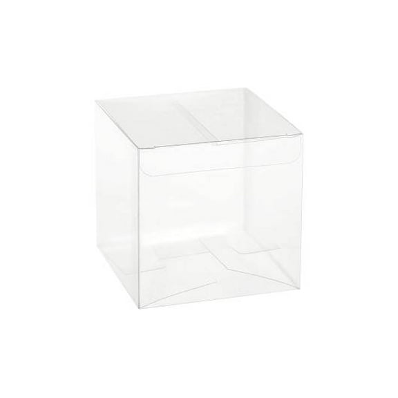 Clear Soft Gift Boxes 4"X4"X4" 16 Pack