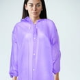 thumbnail image 4 of 2 ponchos de lluvia reutilizables para adultos, chaqueta impermeable de emergencia con capucha y mangas para mujeres y hombres, prácticos para exteriores y viajes., 4 of 5